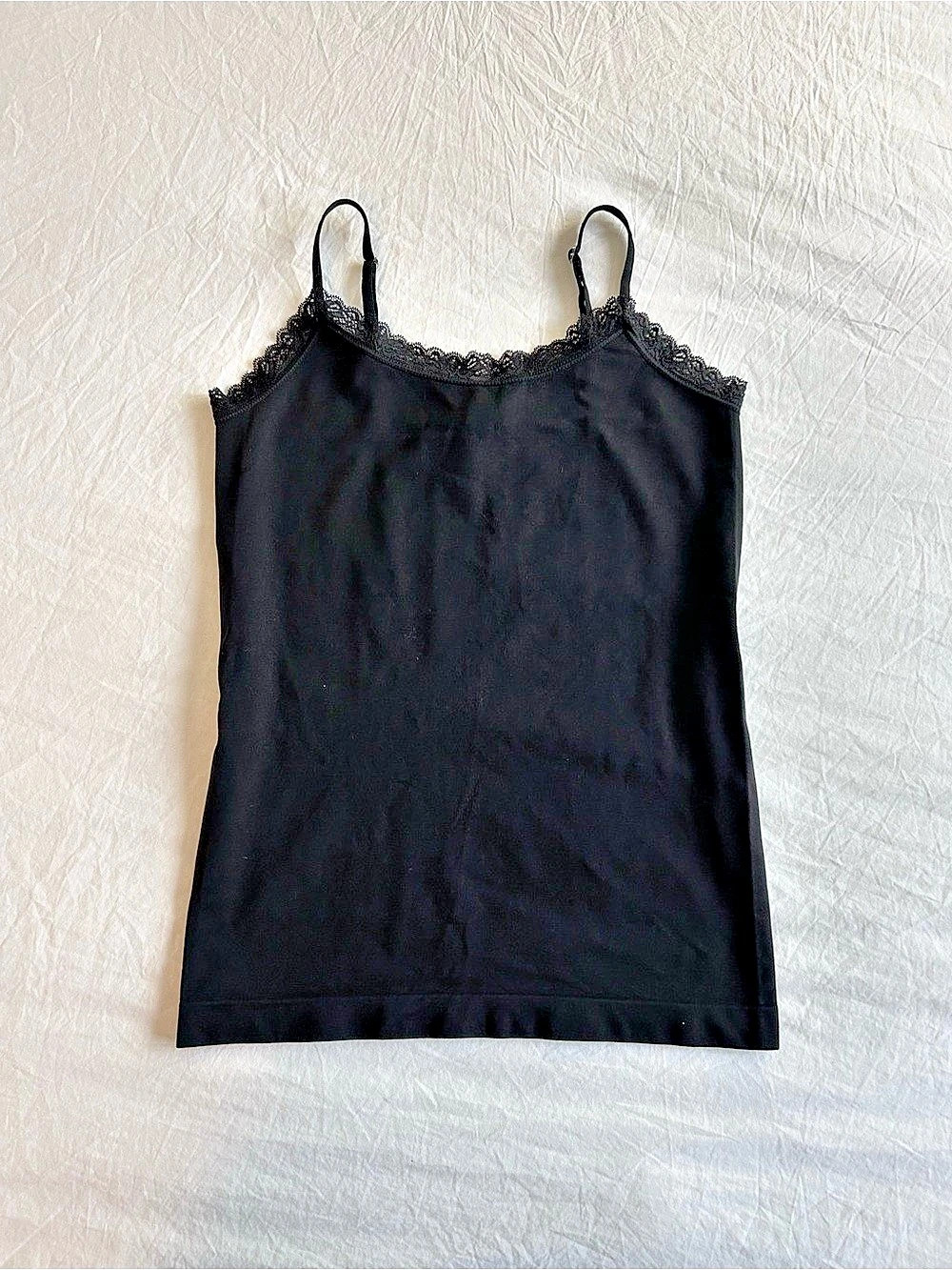 Vintage Y2K Zena Black Lace Cami